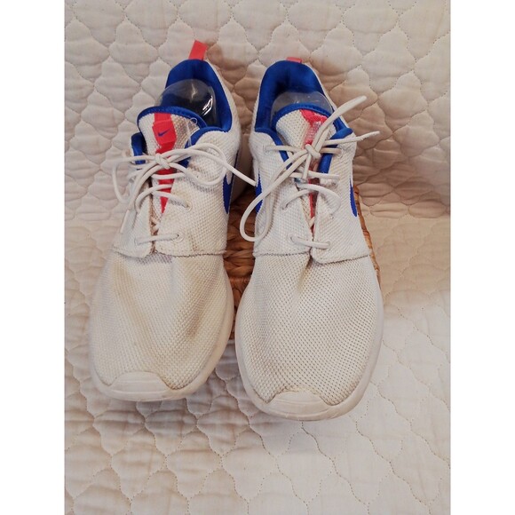 Man's Nike White Tennis Shoes Size 12 Some Wear See Pnotos - Picture 6 of 14